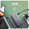 Axagon HMC-12GM2, Hub USB 10Gbps, 3x USB-A, USB-C, HDMI, DP, RJ-45, M.2, SD/mSD, Audio, PD