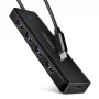 Axagon HUE-C1C Hub TRAVEL 4x USB 5Gbps, entrada de alimentación USB-C, cable USB-C de 19 cm