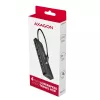 Axagon HUE-C1C Hub TRAVEL 4x USB 5Gbps, entrada de alimentación USB-C, cable USB-C de 19 cm