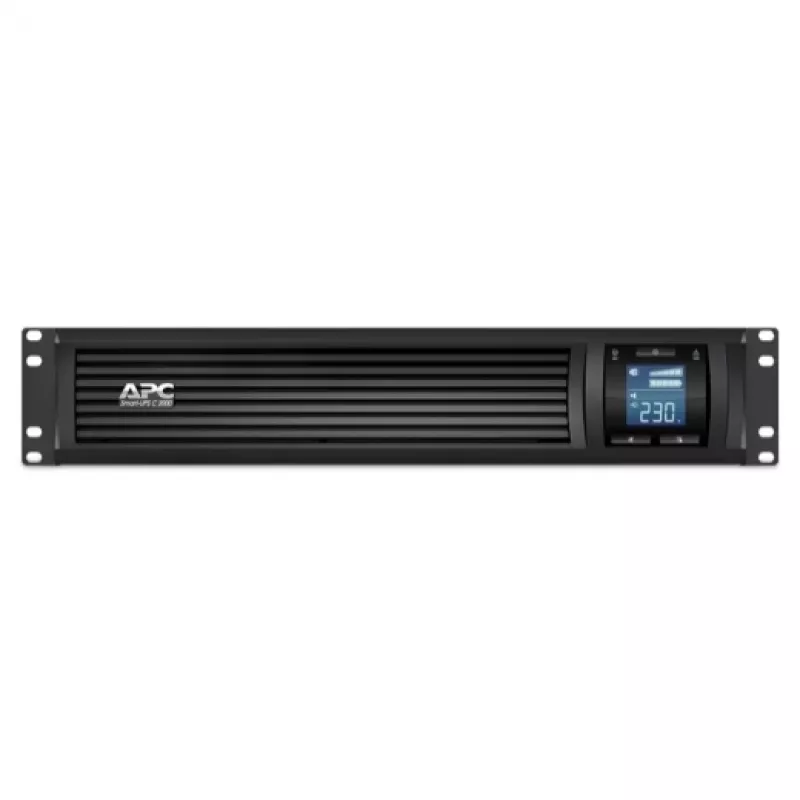 APC Smart-UPS C, Line-Interactive, 2000VA, Rackmount 2U, 230V, 6x tomas IEC C13, comunicación USB y serie, AVR, LCD gráfico