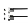 Candado de cable con llave Kensington Universal 3 en 1 con Twin Lockheads