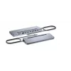 Docking station ergonómica de metal i-tec USB-C 3x 4K con Power Delivery 100 W + cargador universal 100 W