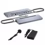 Docking station ergonómica de metal i-tec USB-C 3x 4K con Power Delivery 100 W + cargador universal 100 W