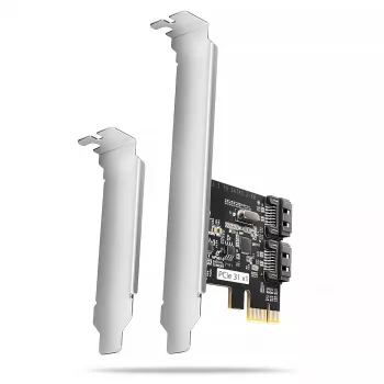 Adaptador SATA interno Axagon PCES-SJ2 PCIe 2 Gbit/s negro