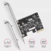 Adaptador SATA interno Axagon PCES-SJ2 PCIe 2 Gbit/s negro