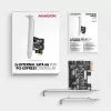 Adaptador SATA interno Axagon PCES-SJ2 PCIe 2 Gbit/s negro