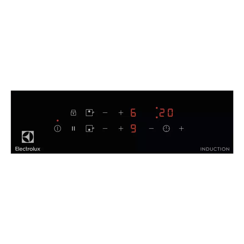 Placa de inducción Electrolux LIT30230C — 2 zonas de empotrar, 29 cm de ancho, negra, control táctil, zonas de 210/145 mm