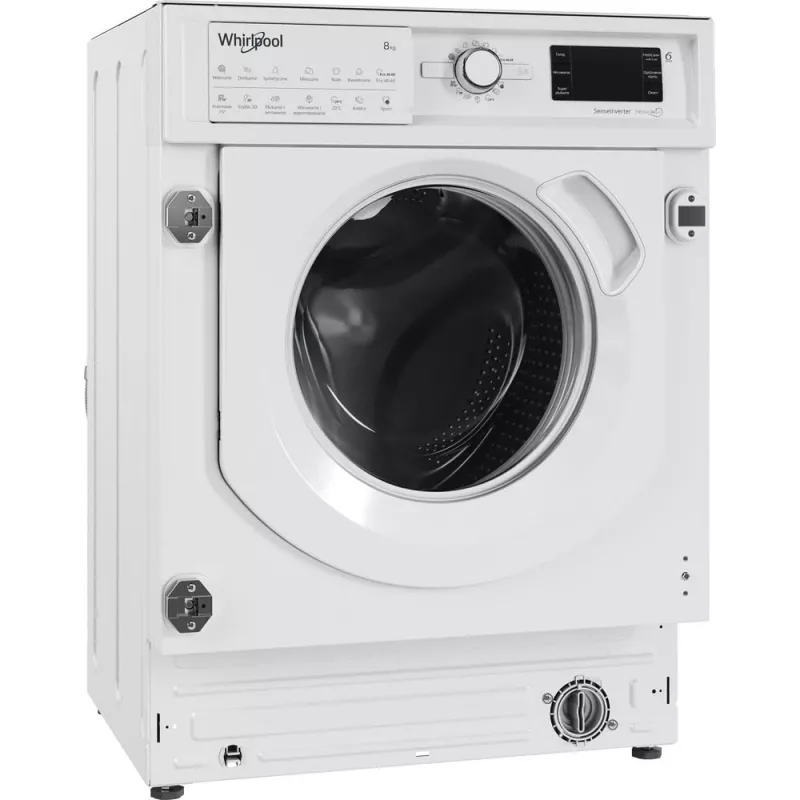 Whirlpool BI WMWG 81485 PL lavadora integrable, de carga frontal, 8 kg, 14 programas, clase energética B, blanca