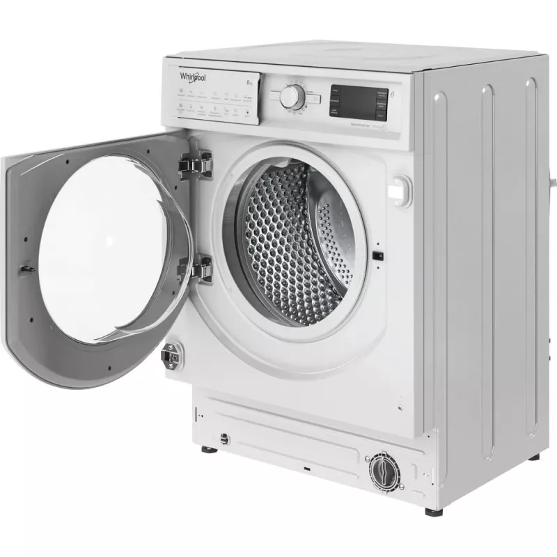 Whirlpool BI WMWG 81485 PL lavadora integrable, de carga frontal, 8 kg, 14 programas, clase energética B, blanca