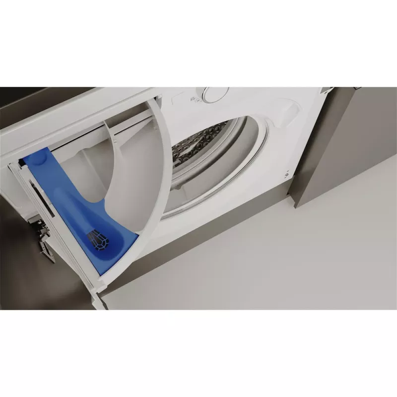 Whirlpool BI WMWG 81485 PL lavadora integrable, de carga frontal, 8 kg, 14 programas, clase energética B, blanca