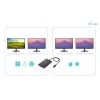Adaptador de vídeo i-tec USB-C Dual 4K DisplayPort
