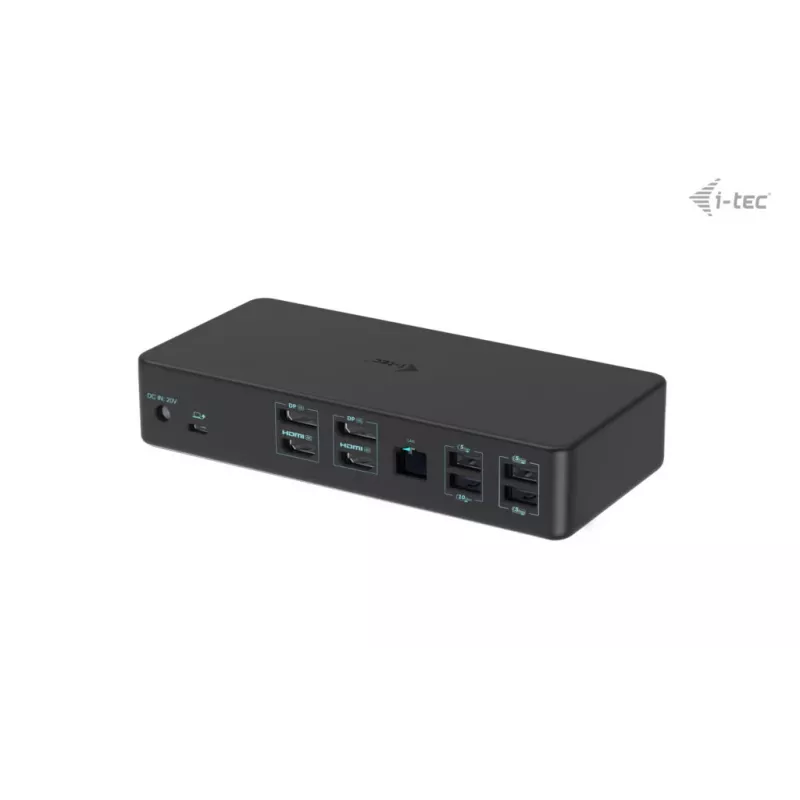 Estación de acoplamiento i-tec USB 3.0 / USB-C / Thunderbolt 3 Professional Dual 4K Display Generation 2 + Power Delivery 100W