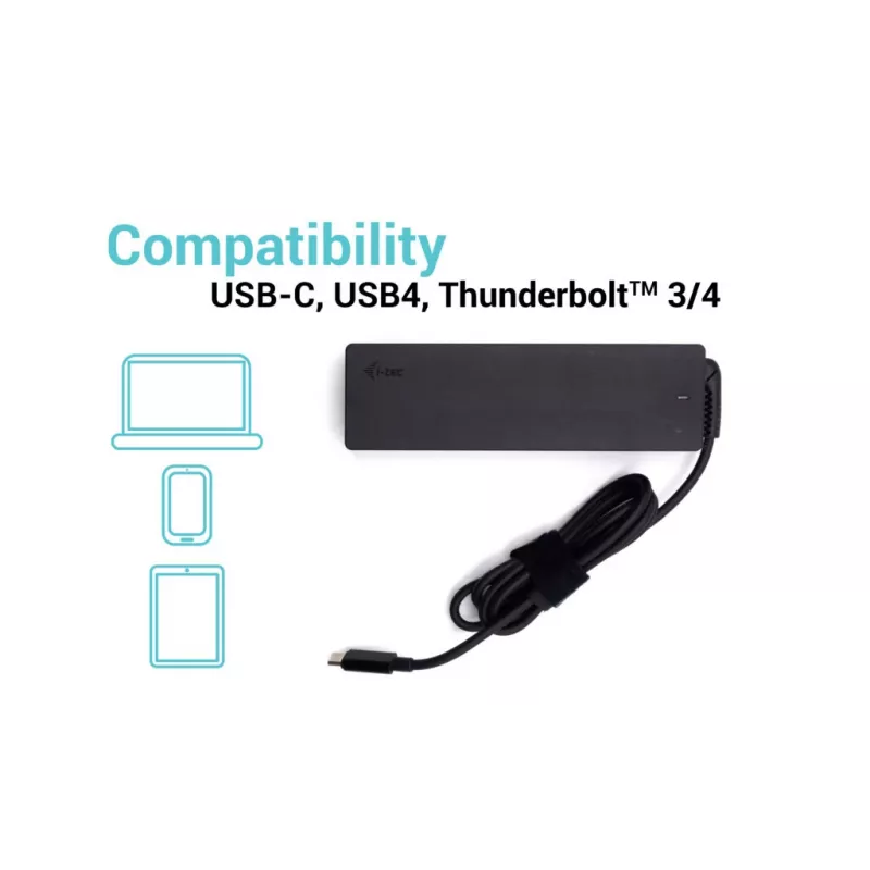 Cargador universal i-tec USB-C PD 3.0 100W Interior Negro