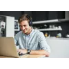 JVC HA-S36W-A-U auriculares inalámbricos, Bluetooth, multipoint, 35 h de reproducción, micrófono integrado, USB-C, azules