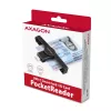 Axagon CRE-SMPC Lector de tarjetas inteligentes y DNI USB-C PocketReader lector de tarjetas inteligentes interior USB Type-C Negro