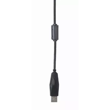Ratón gaming USB con cable GEMBIRD MUS-UL-02 — Ambidiestro, 2400 DPI, 6 botones, Negro