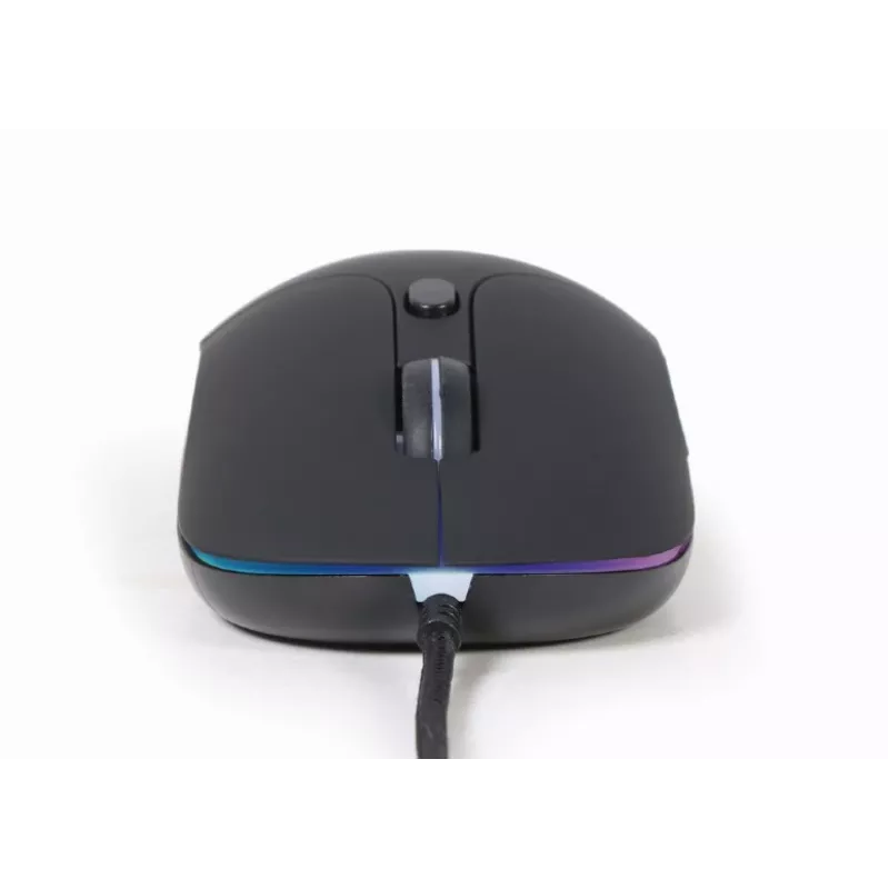 Gembird MUS-UL-02 ratón USB con iluminación, 6 botones, negro