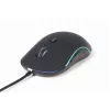 Gembird MUS-UL-02 ratón USB con iluminación, 6 botones, negro