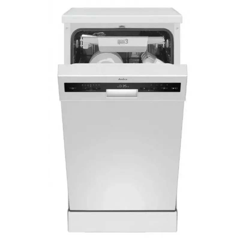 AMICA DFM44C7EOQWH lavavajillas, motor sin escobillas SilentDrive 2.0, OpenDry, SteamPower, AquaStop, clase energética C