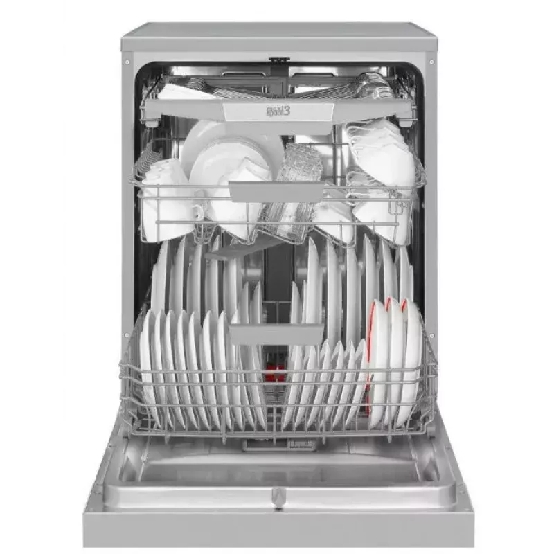 Lavavajillas independiente AMICA DFM64C7EOQIH, 14 cubiertos, Inox, 47 dB, clase energética C