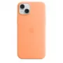 APPLE Funda de silicona Apple con MagSafe para iPhone 15 Plus Sorbet Orange
