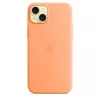 APPLE Funda de silicona Apple con MagSafe para iPhone 15 Plus Sorbet Orange