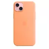 APPLE Funda de silicona Apple con MagSafe para iPhone 15 Plus Sorbet Orange