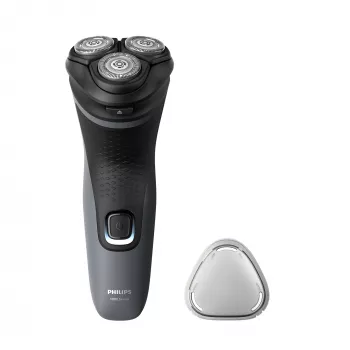 Philips Shaver 1000 Series S1142/00 Afeitadora eléctrica, afeitadora rotativa, negro, gris, sistema de cuchillas PowerCut, SH30, 2 año(s), batería