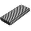 GEMBIRD EE2280-U3C-03 carcasa externa para SSD M.2 NVMe/SATA, USB 3.1 Gen 2 (10 Gbit/s), USB Type-C, RGB, aluminio