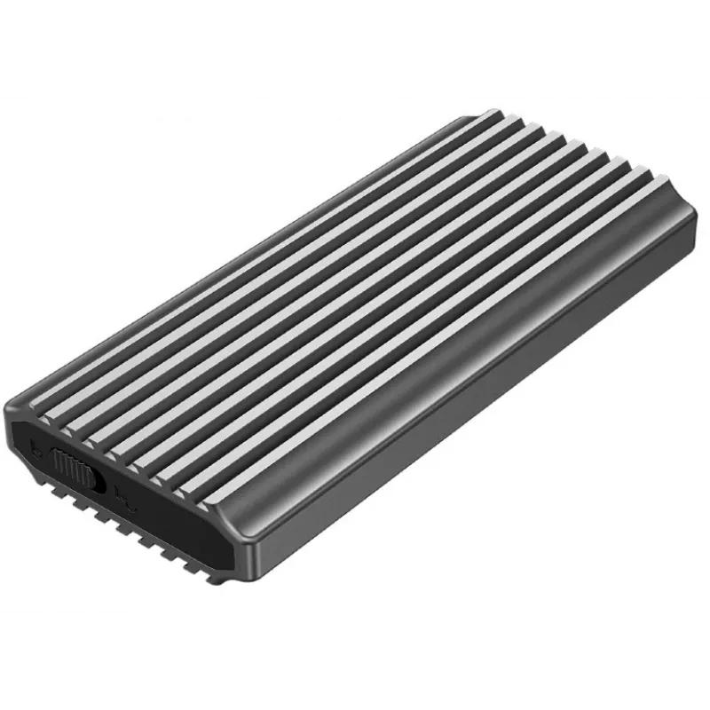 GEMBIRD EE2280-U3C-03 carcasa externa para SSD M.2 NVMe/SATA, USB 3.1 Gen 2 (10 Gbit/s), USB Type-C, RGB, aluminio