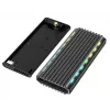 GEMBIRD EE2280-U3C-03 carcasa externa para SSD M.2 NVMe/SATA, USB 3.1 Gen 2 (10 Gbit/s), USB Type-C, RGB, aluminio