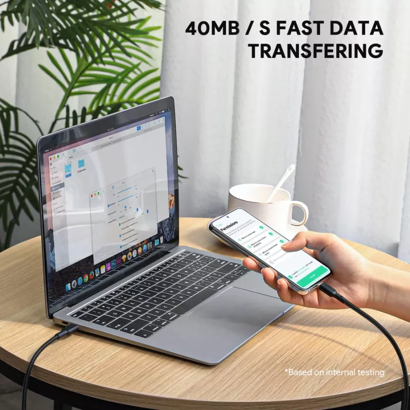 Cable USB AUKEY CB-KCC102 1,8 m USB-C Negro 0,48 Gbit/s