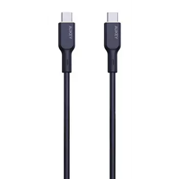 Cable de carga USB AUKEY - 1x USB Type-C a 1x USB Type-C - PD 100W 5A - 1m Negro (silicona)