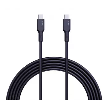 Cable de carga USB AUKEY - 1x USB Type-C a 1x USB Type-C - PD 100W 5A - 1m Negro (silicona)