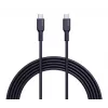 Cable de carga USB AUKEY - 1x USB Type-C a 1x USB Type-C - PD 100W 5A - 1,8m Negro (silicona)