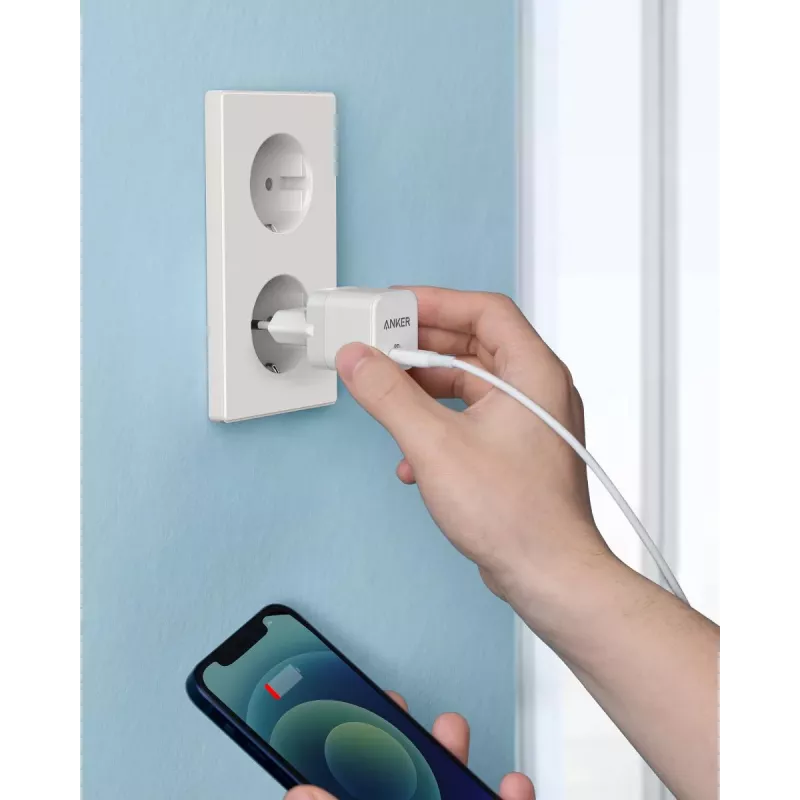 Cargador Anker PowerPort III Universal Blanco carga rápida AC interior
