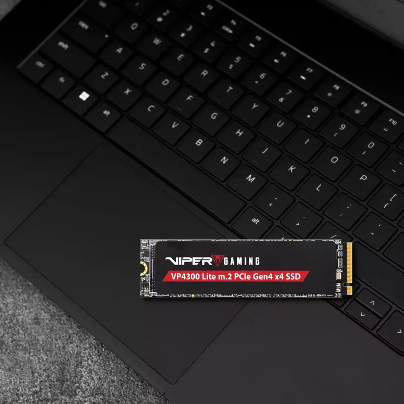 SSD M.2 2280 NVMe PATRIOT VP4300 Lite 4 TB, PCIe 4.0 x4, lectura 7400 MB/s, escritura 6000 MB/s, NVMe 2.0