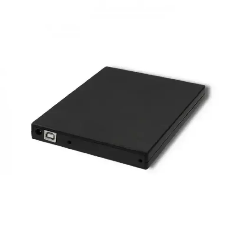 Unidad externa DVD-RW Qoltec 51858, USB 2.0 y eSATA, carga por bandeja, negra, 24x CD / 8x DVD