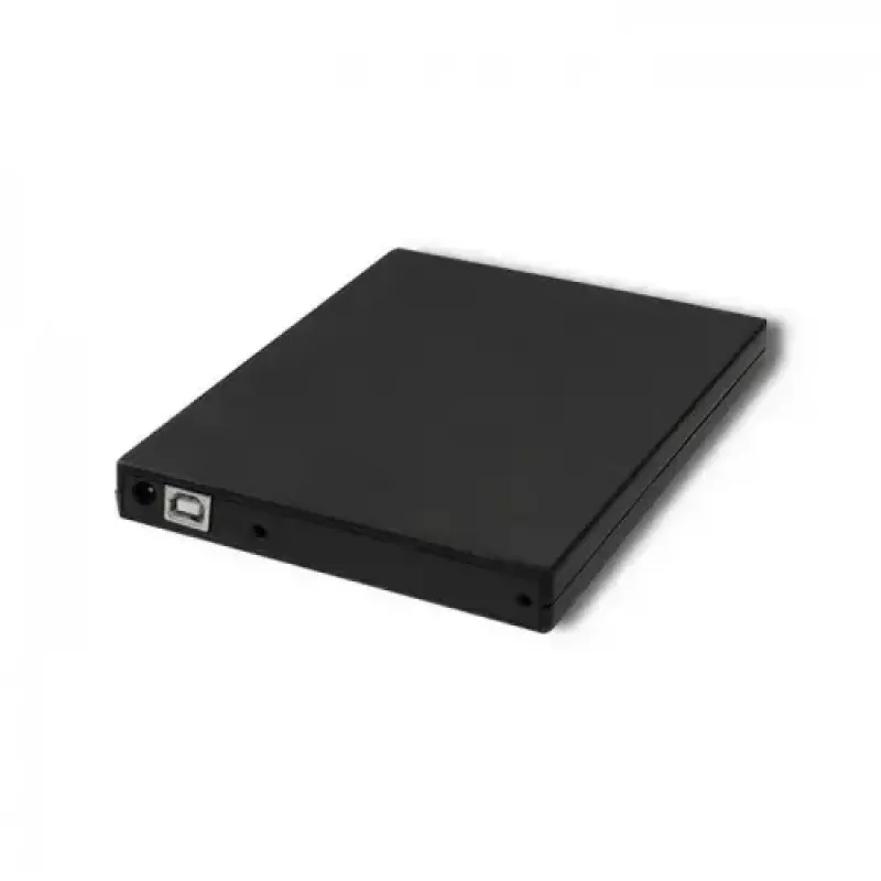 Unidad externa DVD-RW Qoltec 51858, USB 2.0 y eSATA, carga por bandeja, negra, 24x CD / 8x DVD