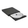 Unidad externa DVD-RW Qoltec 51858, USB 2.0 y eSATA, carga por bandeja, negra, 24x CD / 8x DVD