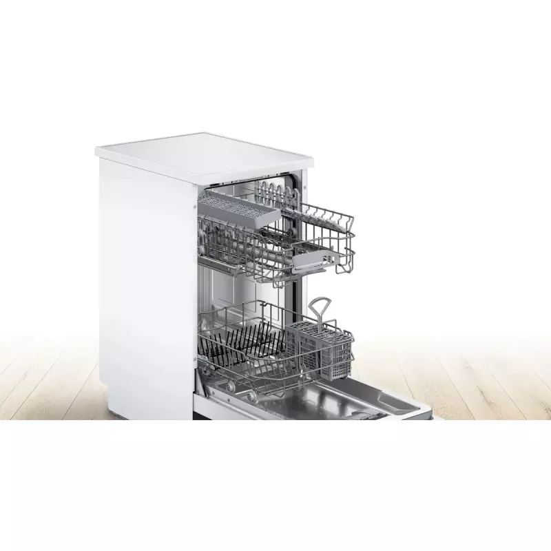 Lavavajillas Bosch SPS2HKW58E — Serie 2 slimline 45 cm, 10 cubiertos, 46 dB, cuba de acero inoxidable