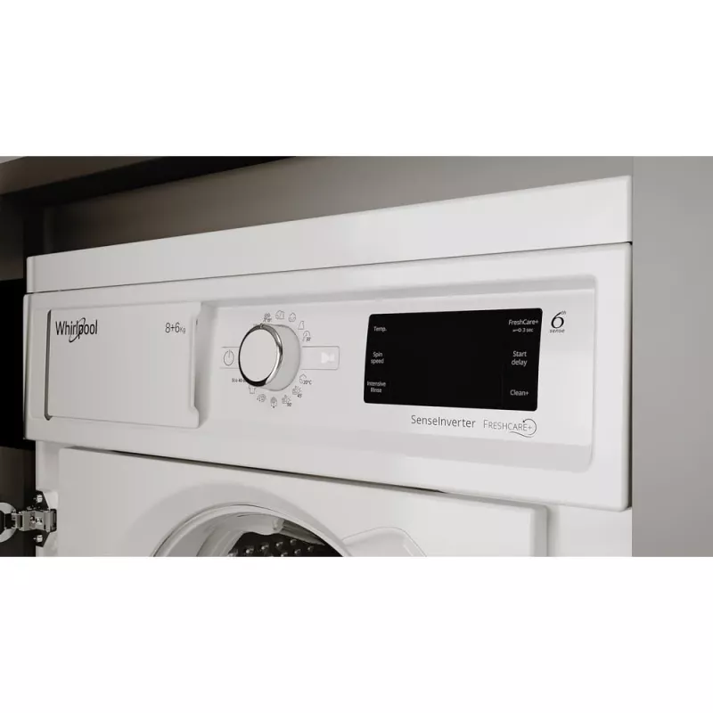 Lavadora-secadora integrable Whirlpool FreshCare BI WDWG 861485 EU carga frontal Blanca
