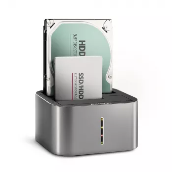 Dock doble Axagon ADSA-DC SuperSpeed USB para HDD/SSD de 2,5