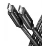Cable USB Axagon BUCM4X-CM10AB USB4 Gen 3x2 1m Negro