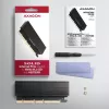 Adaptador Axagon PCEM2-XS PCIe x16 - M.2 NVMe M-Key, con disipador de aluminio pasivo