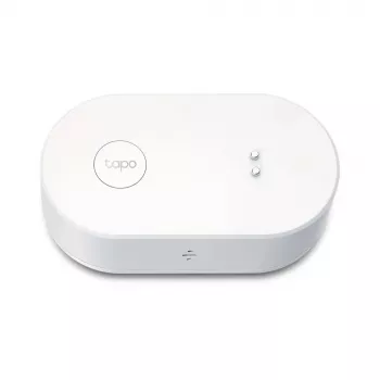Sensor de fugas de agua TP-Link Tapo T300 Wi‑Fi, alarma ajustable 90 dB, IP67, batería (2×AAA), requiere hub