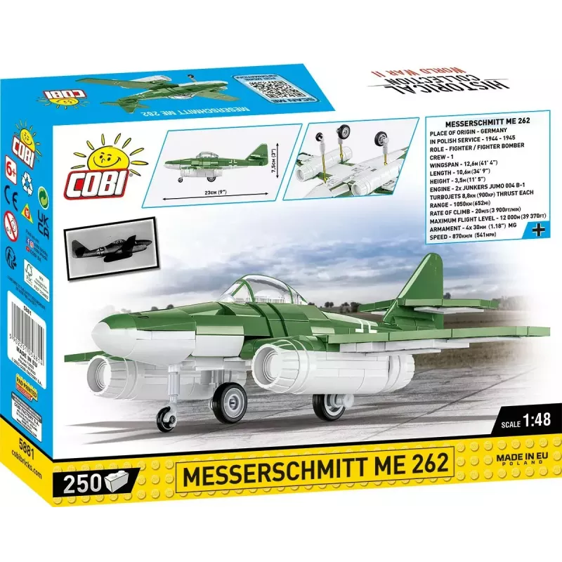 Juguete de construcción Cobi Messerschmitt Me 262 maqueta 500 piezas