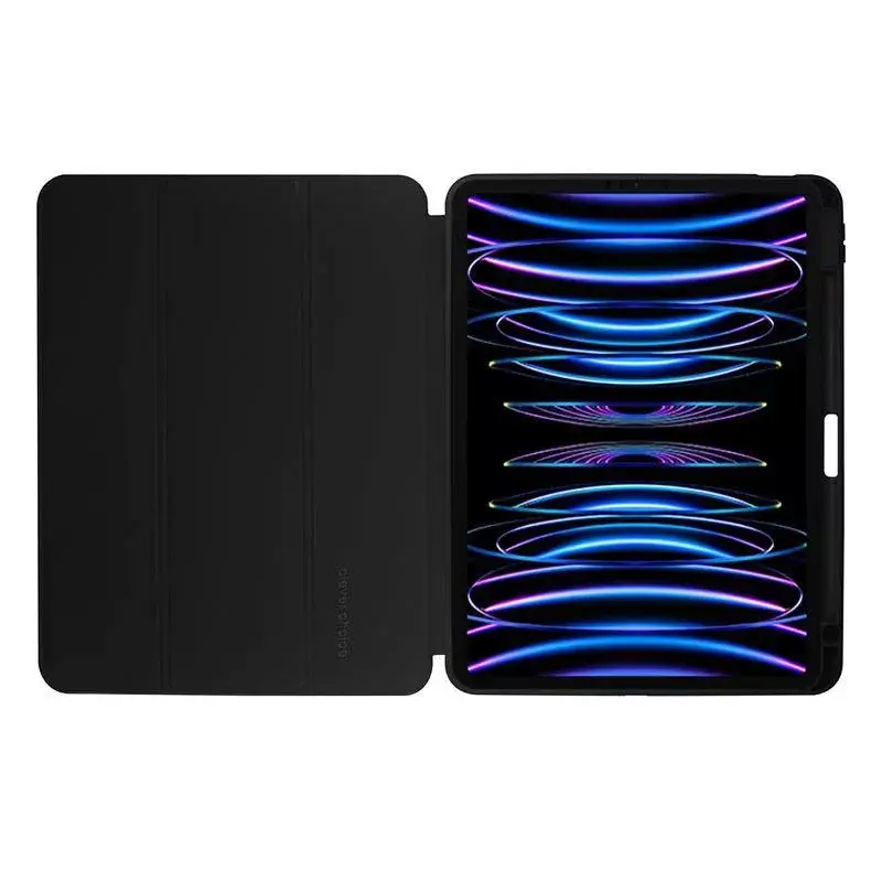 Funda tipo folio Crong CRG-PRF-IPD11-BLK para iPad Pro 11 2022 2021