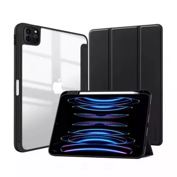 Funda tipo folio Crong CRG-PRF-IPD11-BLK para iPad Pro 11 2022 2021