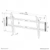 Soporte de pared para TV Neomounts WL35-550BL18 43-86